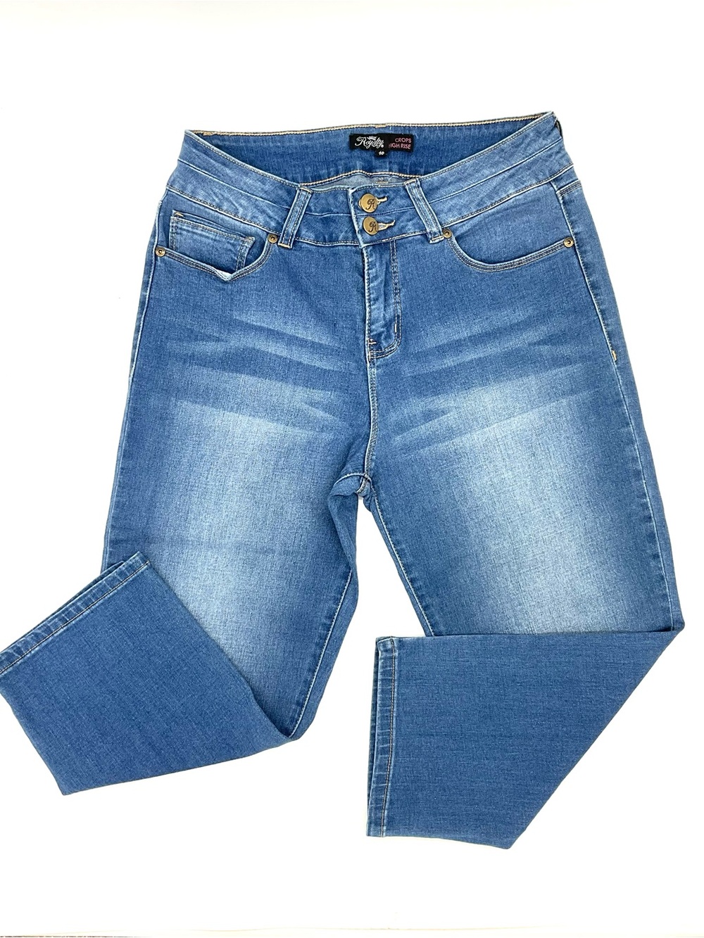 Royalty For Me High-Rise 20" Crop Jeans, 10 - Picture 4 of 10